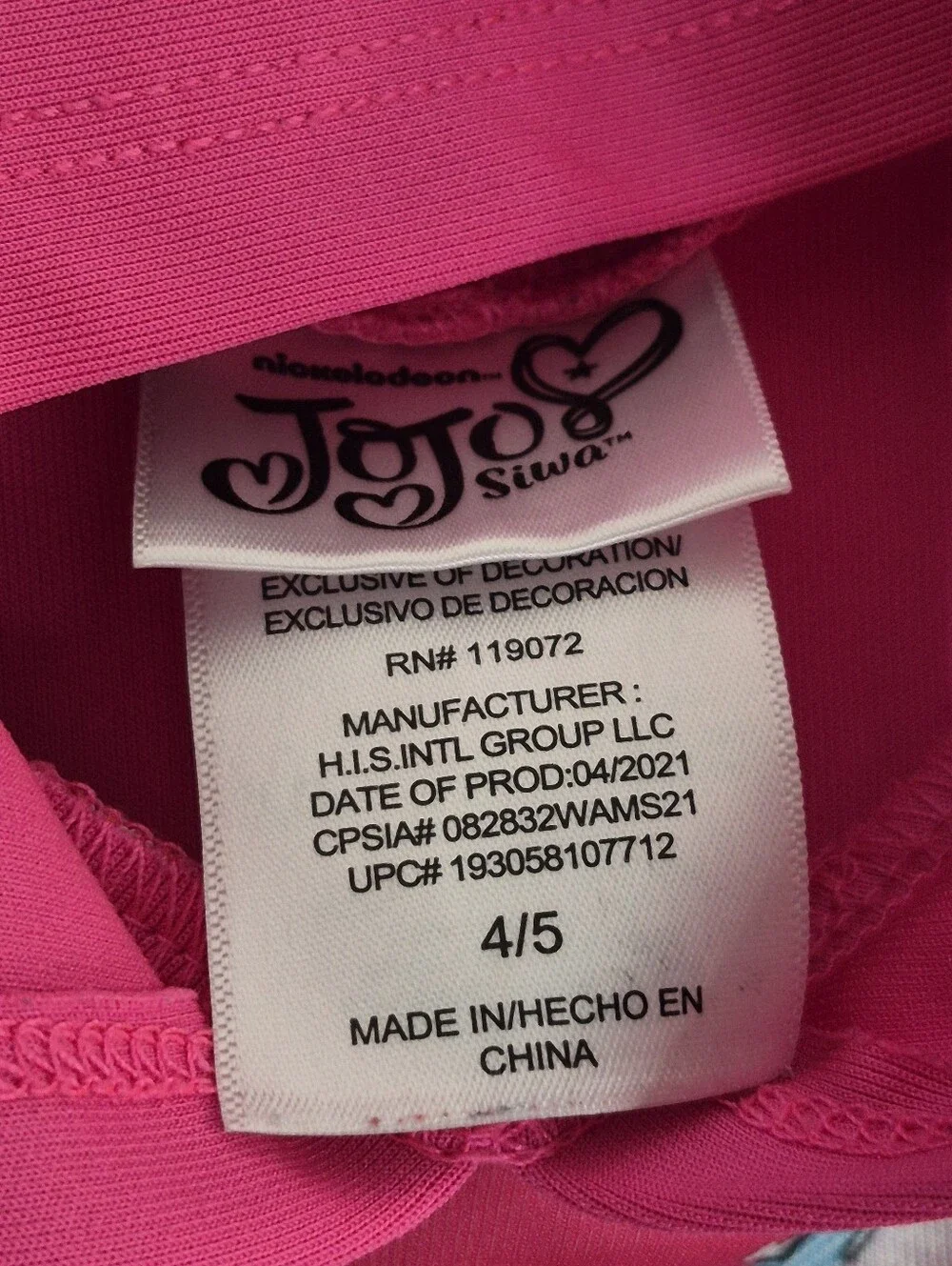 JoJo Siwa Pink Halloween Costume For Sale